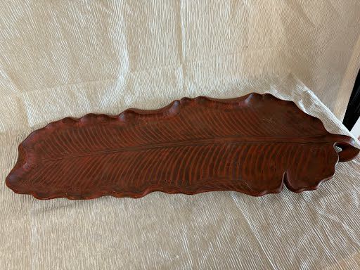 Hand carved Leaf tray