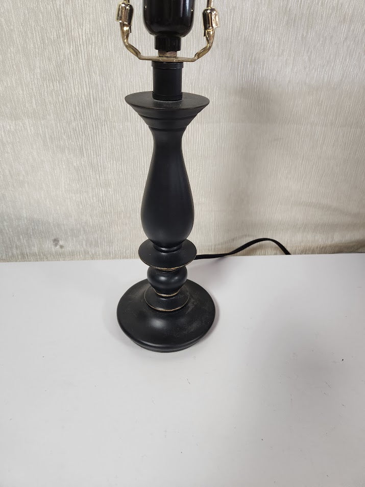 21"H Black Metal Table Lamp