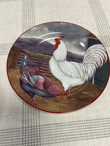 Chicken Design Plate Dish