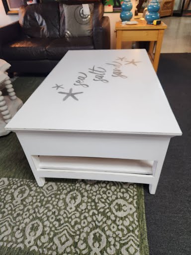 White Dual Sided Coffee Table