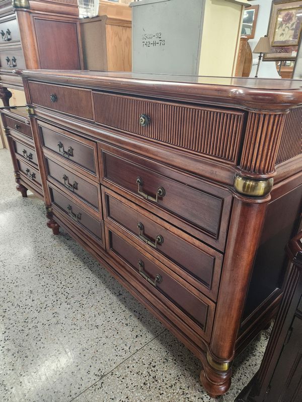 Mahogany Dresser + 2 Nightstands