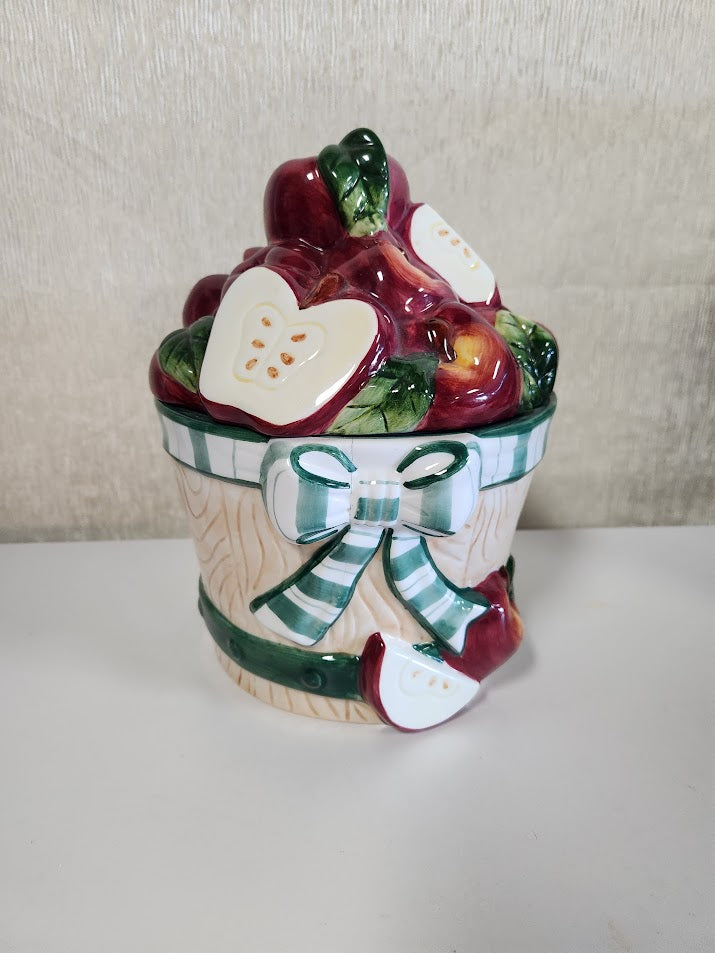 Apple Basket Cookie Jar