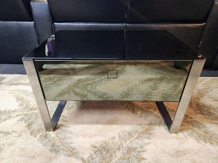 Mirrored Brill Accent End Table