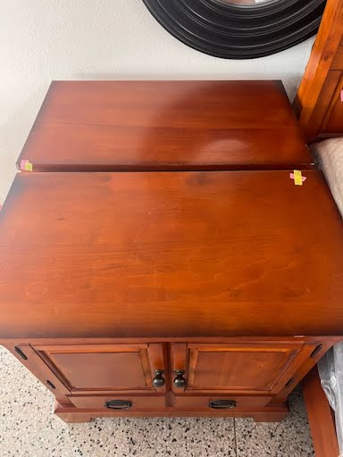 Queen Wood Sleigh Bed