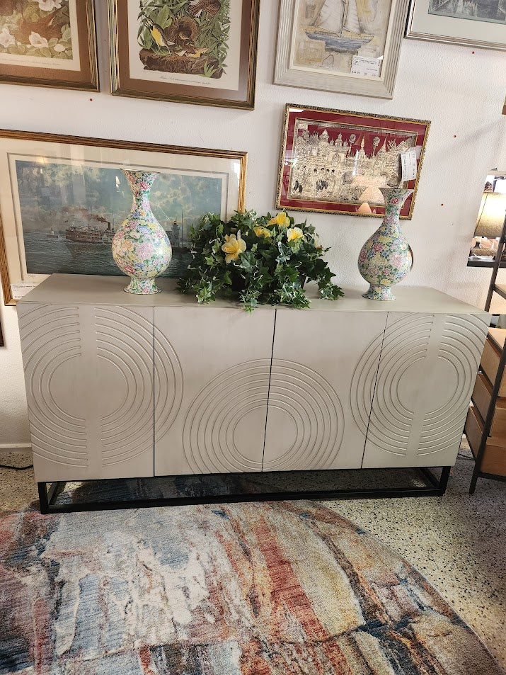 White Accent Cabinet