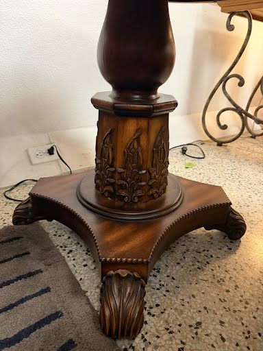 InLaid Carved End Table