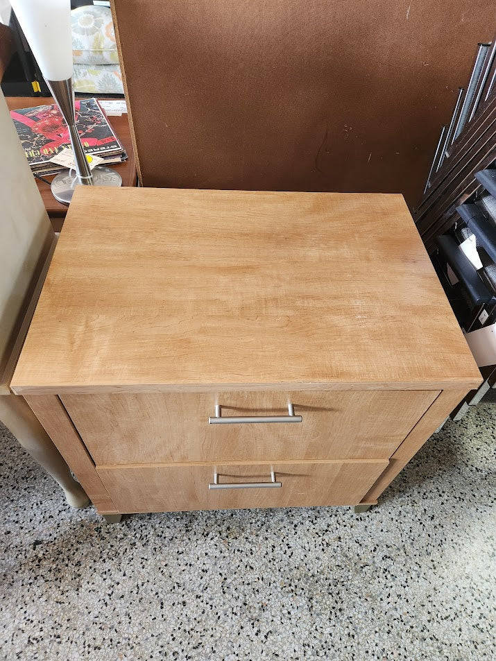 Maple 2 Drawer File Cabinet