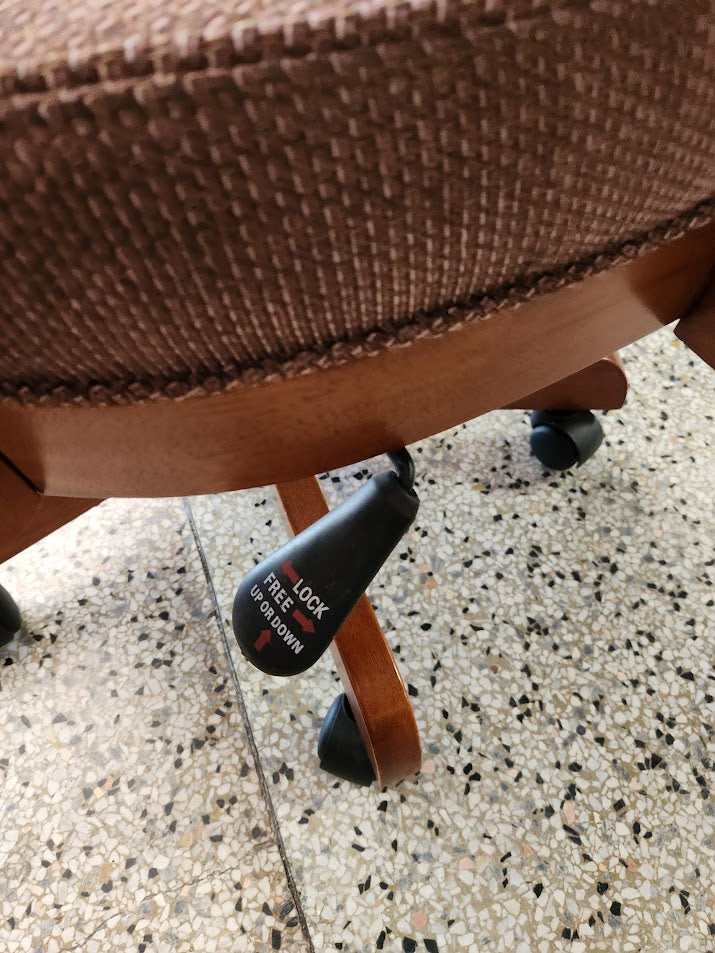 Adjustable Oak Wood Desk Chair
