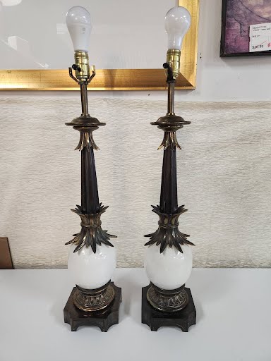 'Ostrich Egg" Table Lamps