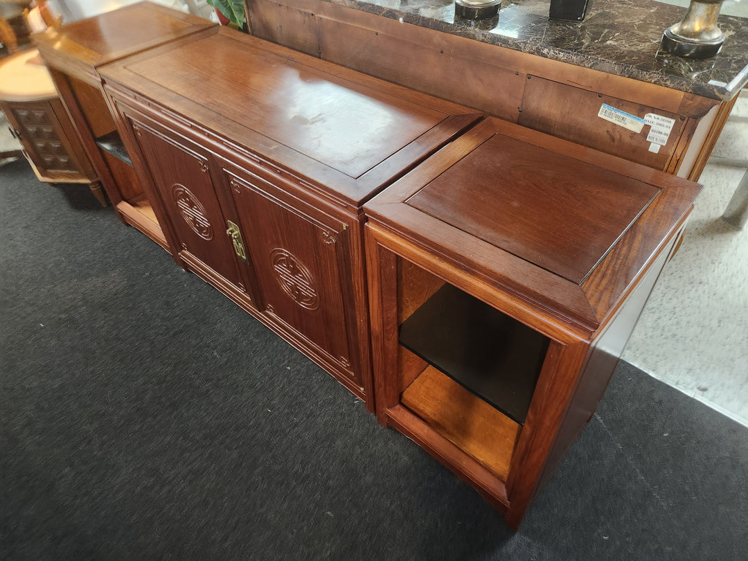 1960's George Zee Rosewood Oriental style stereo Cabinet