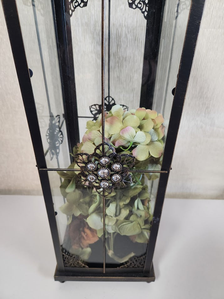 28" Decorative Metal Lantern