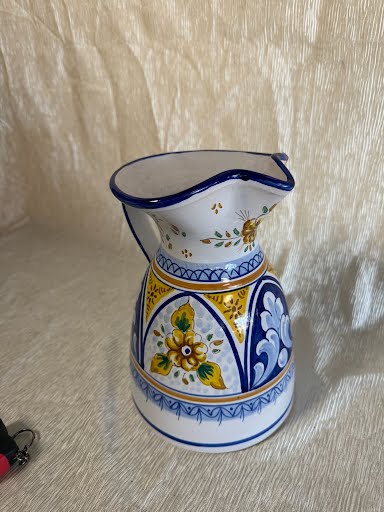 Spanish Ceramic Pottery Pitcher