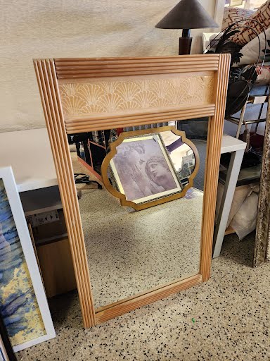 Wood Wall Hanging  Mirror