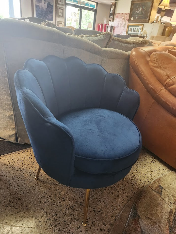 Blue Velvet Chair