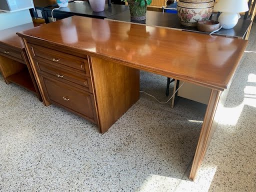 Solid Wood 3-Drawer Desk
