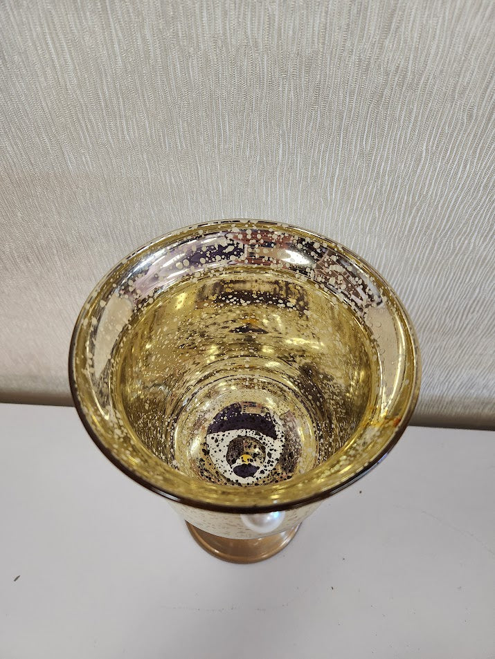 9" Glass Candle Holder