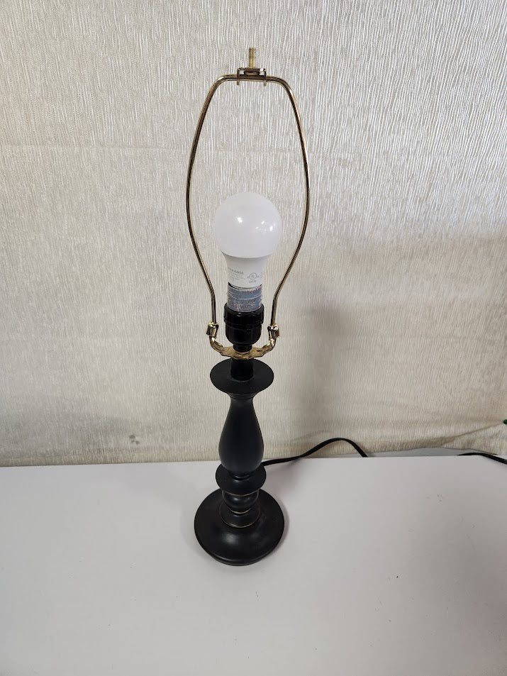 21"H Black Metal Table Lamp