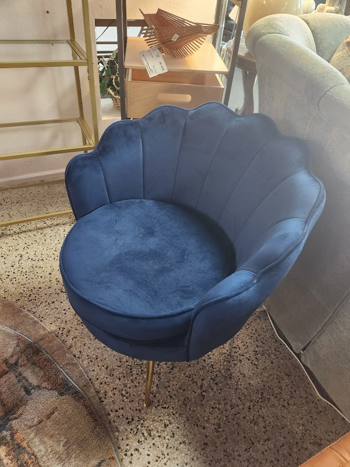 Blue Velvet Chair