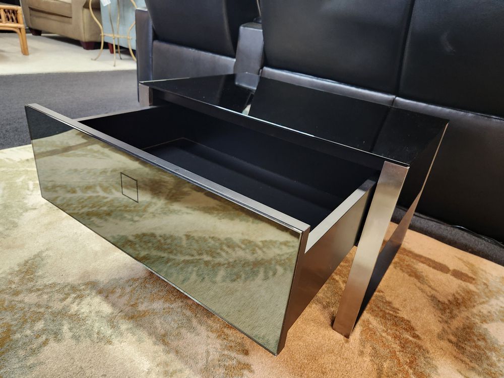 Mirrored Brill Accent End Table