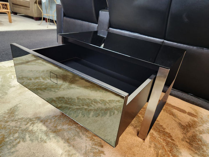 Mirrored Brill Accent End Table