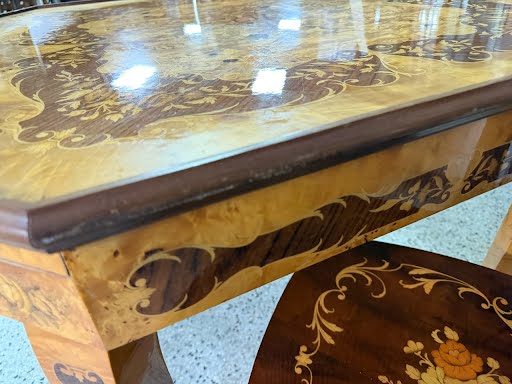 Italian Game Table with 2 Chairs