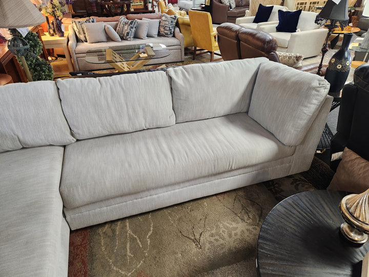 2-Piece Dove Grey Sectional