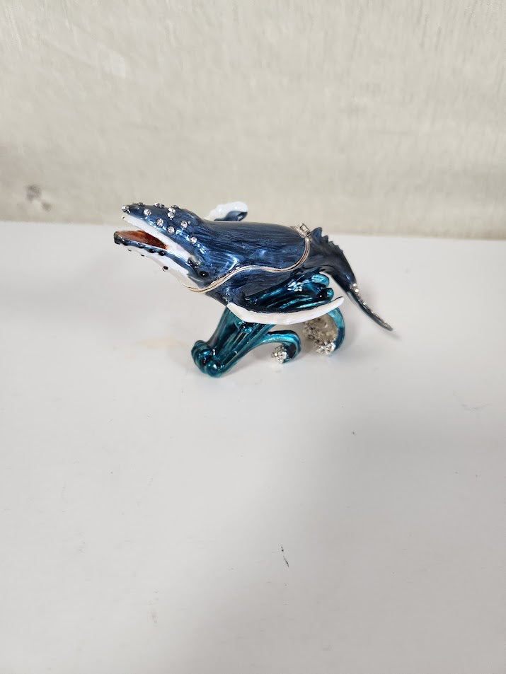orca whale on waves