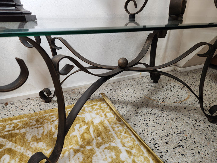 Rectangular Glass Top Coffee Table