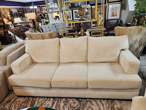 Beige Micro-Fabric Sofa