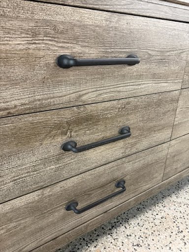 Light Grey Dresser With Mirror