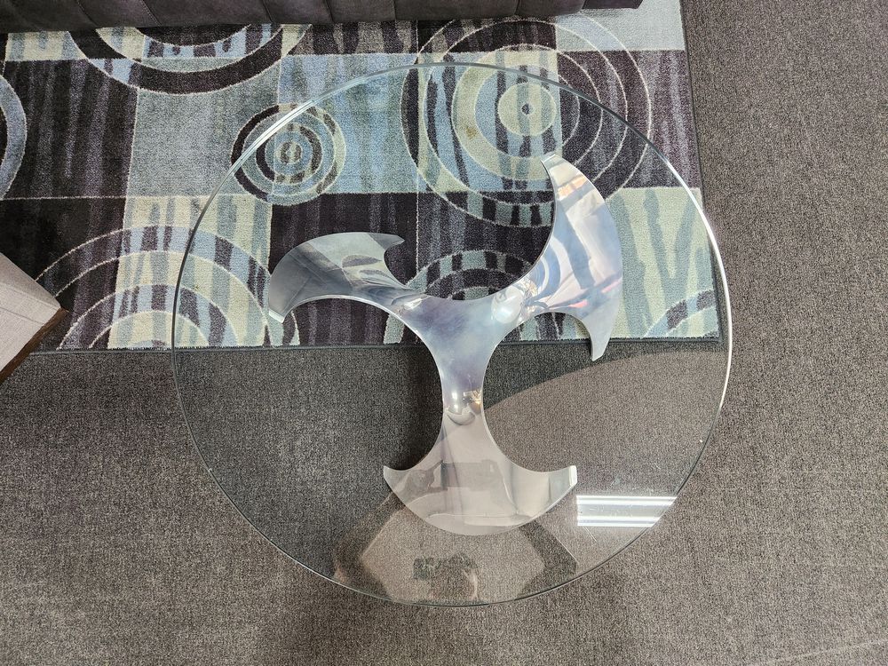 Round glass top Coffee Table