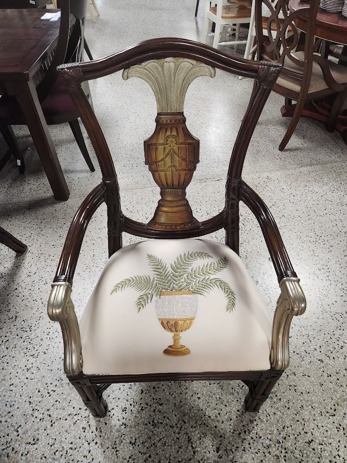Maitland Smith Dark Wood Dining Set
