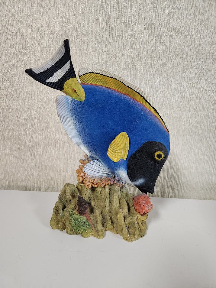 Blue Fish With Coral Home Item