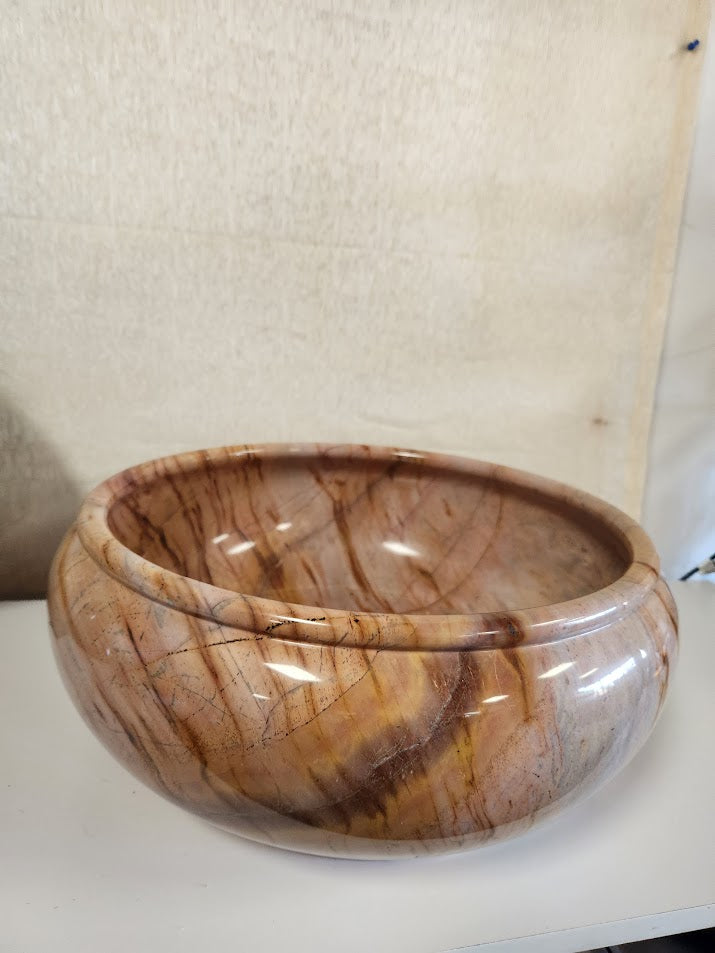 Solid Onyx Marble Bowl