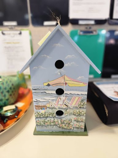 Wood Bird House Home Item