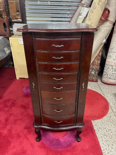 Dark Wood Jewelry Chest