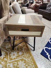 Light Wood Rooms to Go End Table
