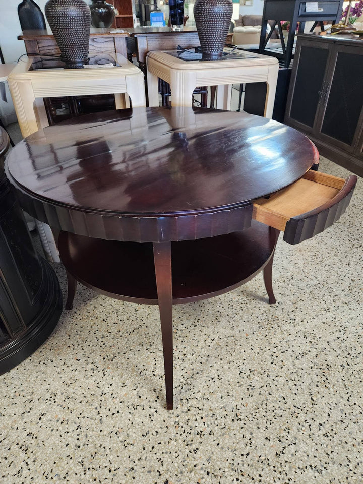 BARBARA BARRY FOR BAKER 30" H Round Entry Sofa Table