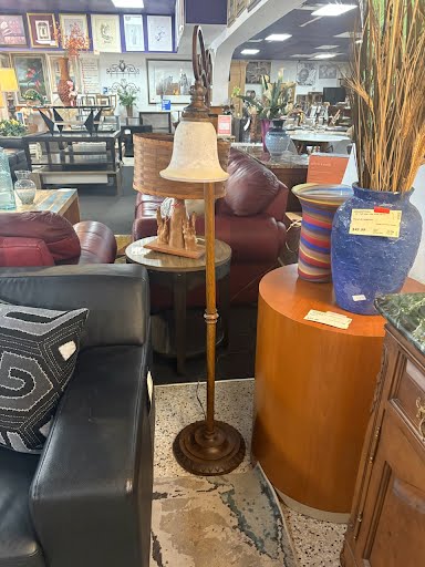 Frosted Glass Bell Floor Lamp