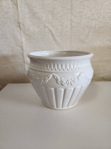 9"  White Planter