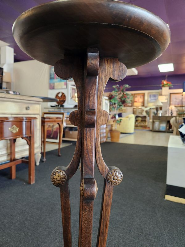 English Walnut Plant Stand