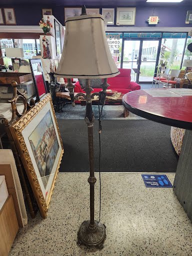 Floor Lamp Black Ornate