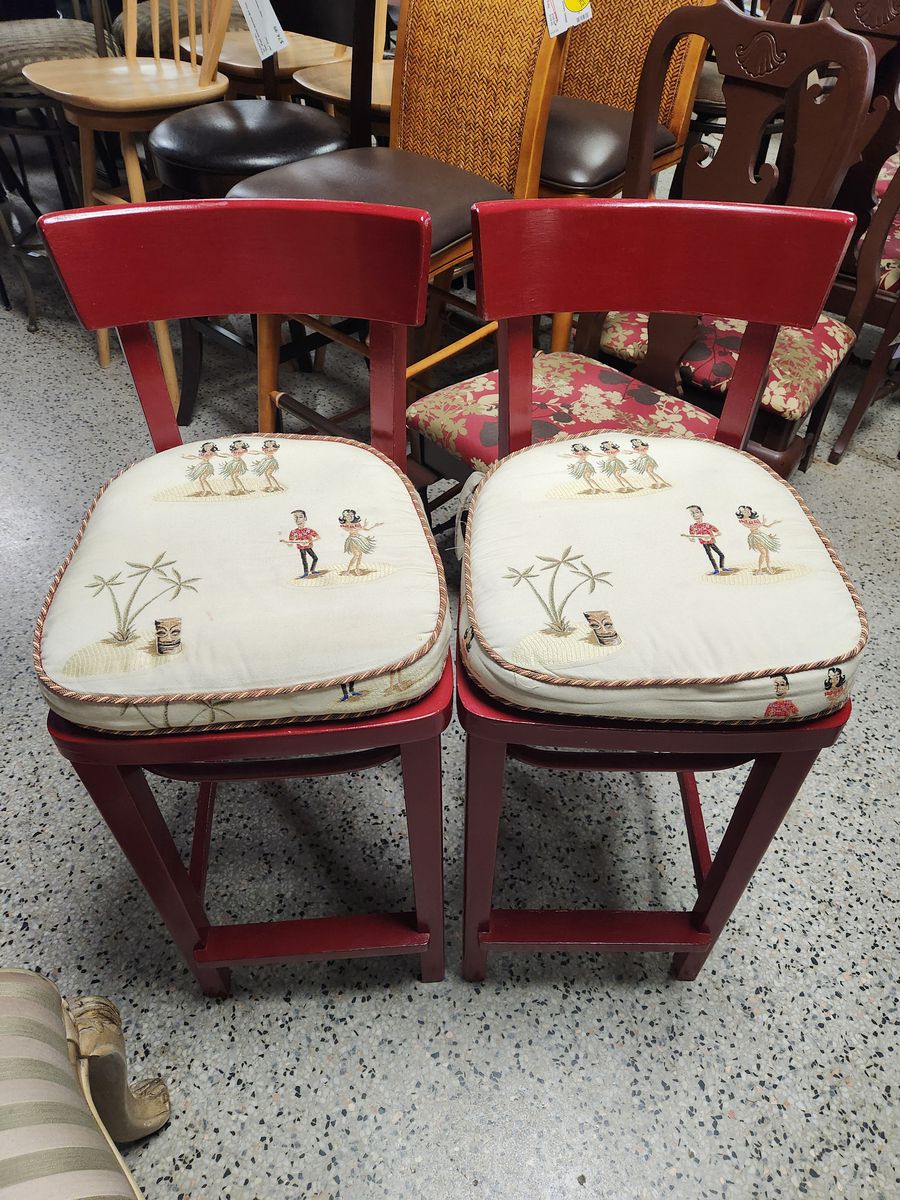 Red Bar Stool