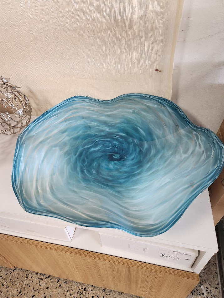 Large Light Blue Bowl Centerpiece