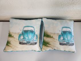 Punch Buggie Multicolor Pillow