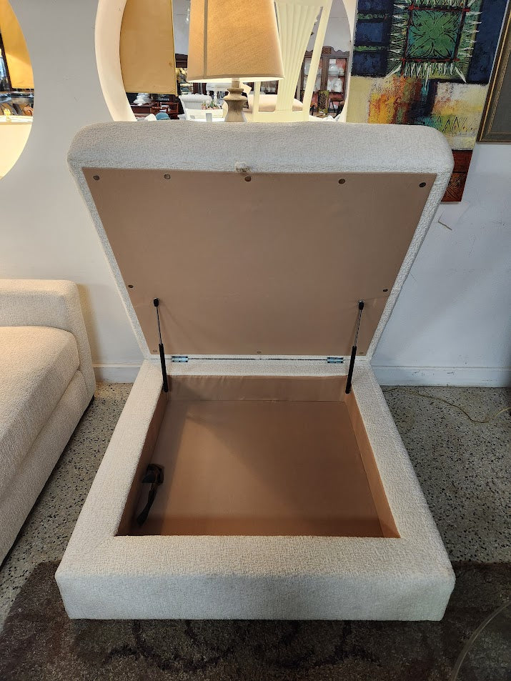 Fabric Storage Ottoman