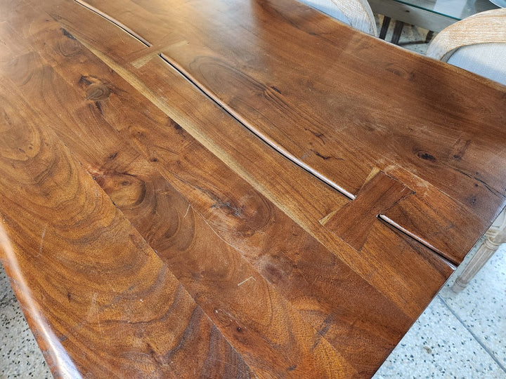 Acacia Wood Top Counter Table