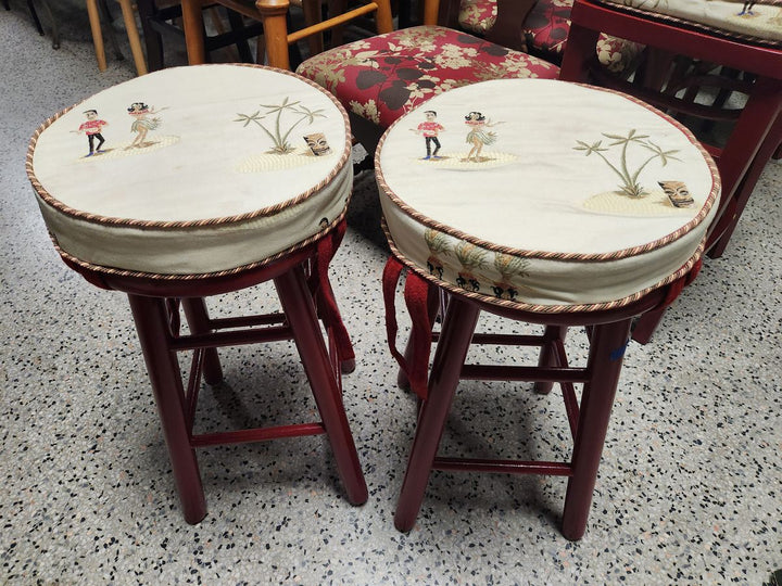 Red Bar Stool