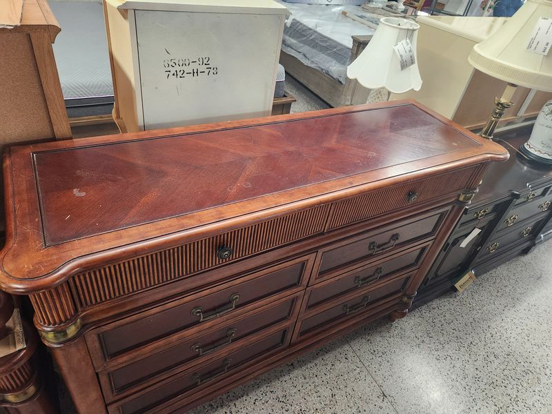 Mahogany Dresser + 2 Nightstands
