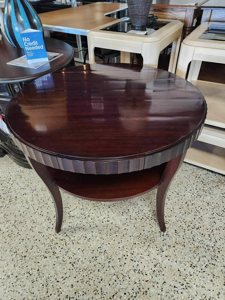 BARBARA BARRY FOR BAKER 30" H Round Entry Sofa Table